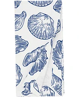 Saro Lifestyle Seaside Sea Shells Cotton Napkins, 20" x 20"