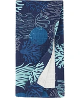 Saro Lifestyle Ocean Depths Cotton Coral Napkins, 20" x 20"