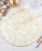 Saro Lifestyle Echoes Capiz Disc Placemats, 15" Round