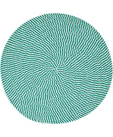 Saro Lifestyle Stripe of Mint Placemats, 15" Round