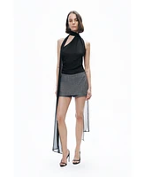 Nocturne Women's Low Waist Mini Skort