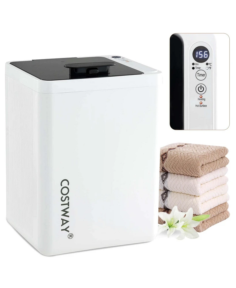 23L Towel Warmer with Auto Shut Off Led Screen 15-90 Mins Timer Blankets