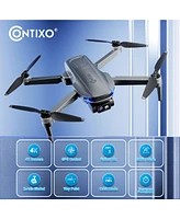Contixo F28-Premium Gps Drone, 4K Camera, 3-Axis Gimbal, 30 Min Flight - Foldable