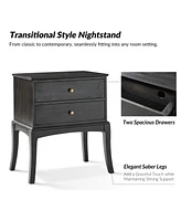 Soph 28"Tall 2-Drawer Nightstand