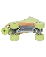 C7skates Forget Me Not Quad Roller Skates (Matcha, Women's 6 / Youth 5 / Men's 5)