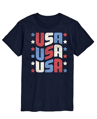 Airwaves Men's Fourth of July Usa Short Sleeve T-Shirt