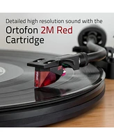 Fluance RT83 Reference High Fidelity Vinyl Turntable Record Player with Ortofon 2M Red Cartridge, Speed Control Motor, Weight