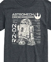 Airwaves Men's Star Wars Astromech Droid Short Sleeve T-Shirt