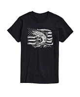 Airwaves Men's American Flag Bass Short Sleeve T-Shirt