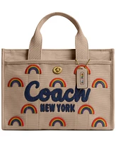 Coach Cargo Tote Bag With Rainbow