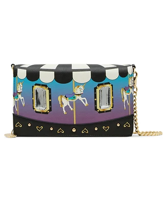 Betsey Johnson Spin Me Unicorn Chain Crossbody Bag