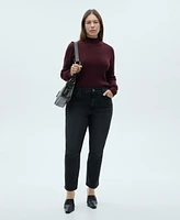 Mango Women's Claudia Slim-Fit Cropped Jeans