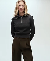 Mango Women's Wide Leg Suit Pants