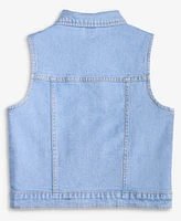 Epic Threads Little & Big Girls Indigo Cotton Denim Vest, Exclusively at Macy's