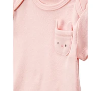 Carter's Baby Girls Cotton Bodysuits, 5 Pack