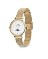Daniel Wellington Unisex Analog Gold-Tone Stainless Steel Watch, 32mm
