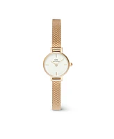 Daniel Wellington Unisex Analog Gold-Tone Stainless Steel Watch, 19mm