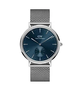 Daniel Wellington Unisex Analog Silver-Tone Stainless Steel Mesh Watch, 40mm