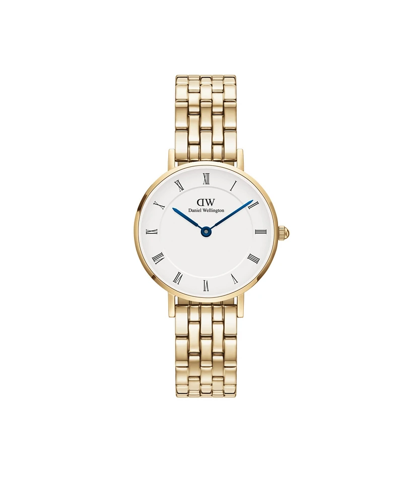 Daniel Wellington Unisex Analog Gold-Tone Stainless Steel Watch, 28mm