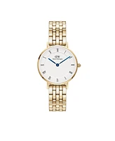 Daniel Wellington Unisex Analog Gold-Tone Stainless Steel Watch, 28mm