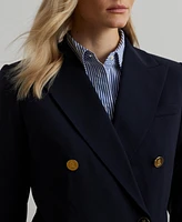 Lauren Ralph Women's Double-Breasted Wool Crepe Blazer
