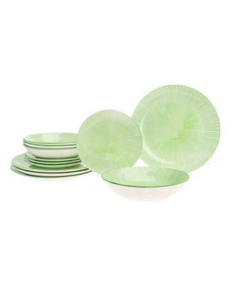 Godinger Light Green 12 Pc. Dinnerware Set, Service for 4