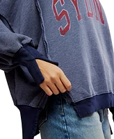 Free People Women's Graphic Camden High-Low Sweatshirt