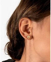 Tiny Blessings Children's 14K Gold Paw Print Studs Girls' Screw Back Earrings