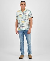 Sun + Stone Men's Laird Tropical Shirt, Exclusively at Macy's