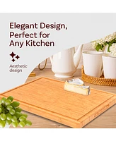 Wood Cutting Board - Bamboo Cutting Board, Charcuterie Board Gift
