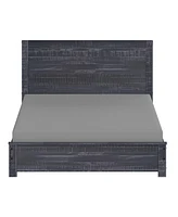 Solid Wood Bed Frame – Sturdy Platform with Slatted Base