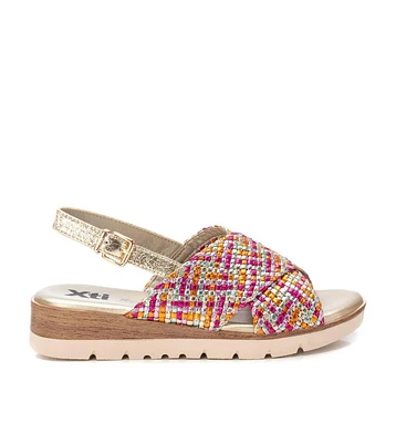 Women's Criss Cross Flat Sandals By Xti