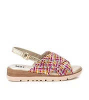 Women's Criss Cross Flat Sandals By Xti