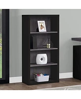 Wood Bookshelf – Classic 5-Tier Bookcase for Living Room or Home Office