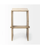Wood Backless Counter Height Bar Chair