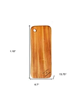 Natural Rounded Rectangle Narrow Anti-Bacterial Cutting Board