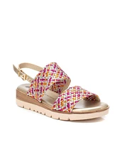 Women's Double Strap Flat Sandals By Xti