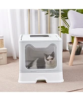 Bingopaw Portable Foldable Cat Litter Box Pet Litter Boxes Toilet