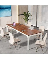 Tribesigns 6.5 Ft Conference Table, Meeting Table, 78.74" W x 27.56" D Large Office Conference Table, Modern Seminar Table for Conference Room, Boardr