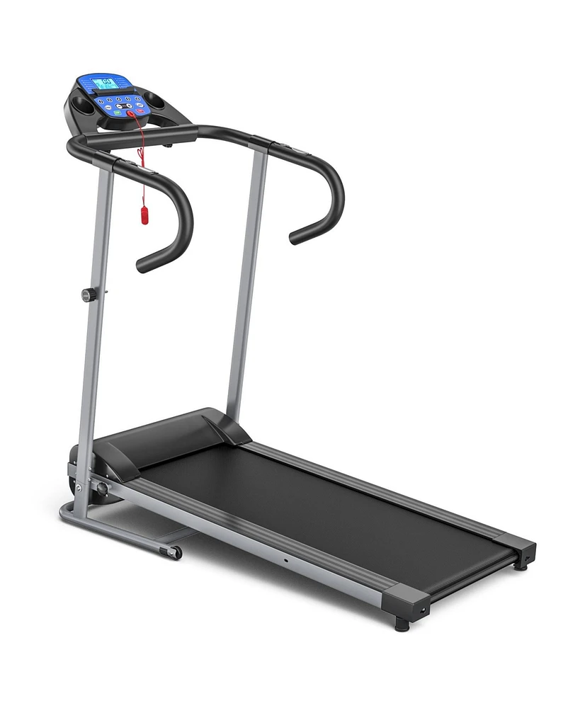Foldable Electric Treadmill with Lcd Display & Heart Rate Sensor – Easy Storage and Tracking