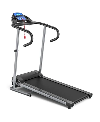Foldable Electric Treadmill with Lcd Display & Heart Rate Sensor – Easy Storage and Tracking