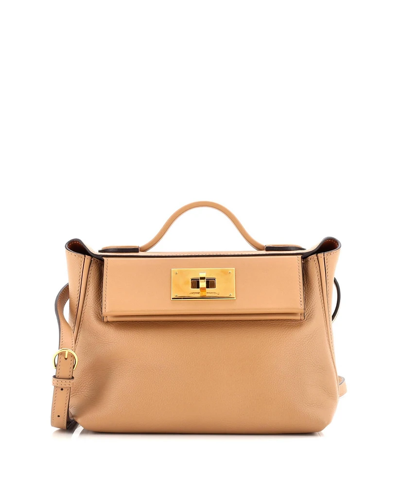 Pre-Owned Hermes 21 24/24 Bag Verso Evercolor with Swift