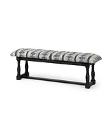 Upholstered Faux Leather Bench for Entryway Bedroom or Living Room