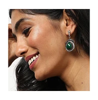 Sohi Women's Trendy Designer Stone Drop Earrings