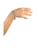 Sterling Silver Phosphosiderite Concha Link Bracelet