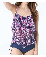 Beach House Women's Portia Mesh Layer Tankini Top