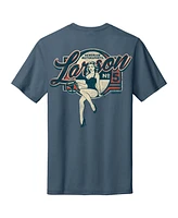 Hendrick Motorsports Team Collection Men's Blue Kyle Larson Pinup Tri-Blend T-Shirt