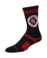 Strideline Men's New England Revolution Premium 3-Pack Knit Crew Socks Set