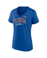 Fanatics Women's Royal Florida Gators Fundamentals Script Foil T-Shirt