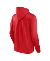 Fanatics Men's Red Florida Panthers Authentic Pro Pullover Hoodie